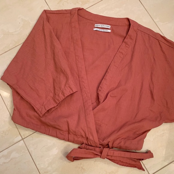 Urban Outfitters Tops - Urban Outfitters - Pink Kimono Wrap Top